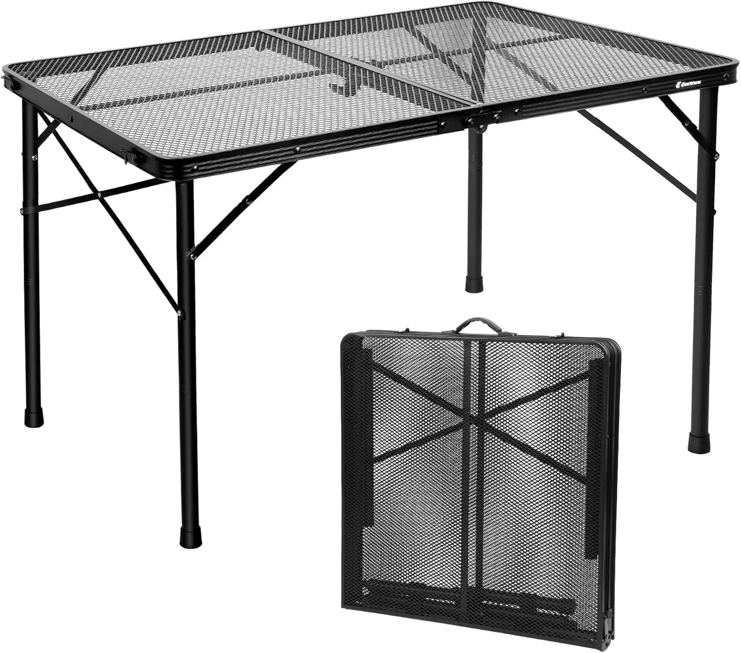 4ft Folding Table, Mesh Top, Adjustable Height 16.5" & 26", Portable for Camping, BBQ, Picnic, Black
4ft Folding Table, Mesh Top, Adjustable Height 16.5" & 26", Portable for Camping, BBQ, Picnic, Black
