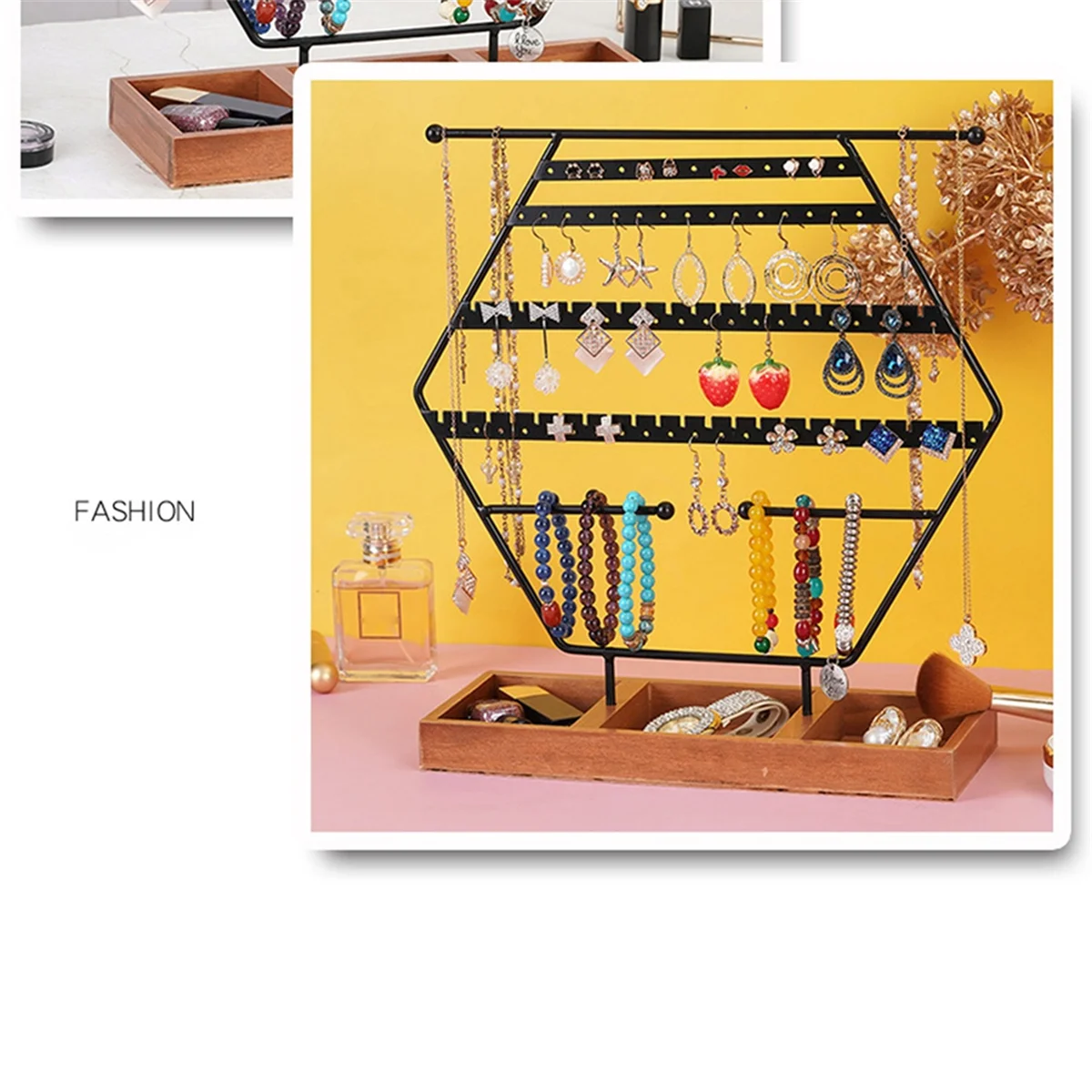 Simple Version Hexagonal Jewelry Display Rack Jewelry Storage Rack Jewelry Display Rack Earring Storage
Simple Version Hexagonal Jewelry Display Rack Jewelry Storage Rack Jewelry Display Rack Earring Storage