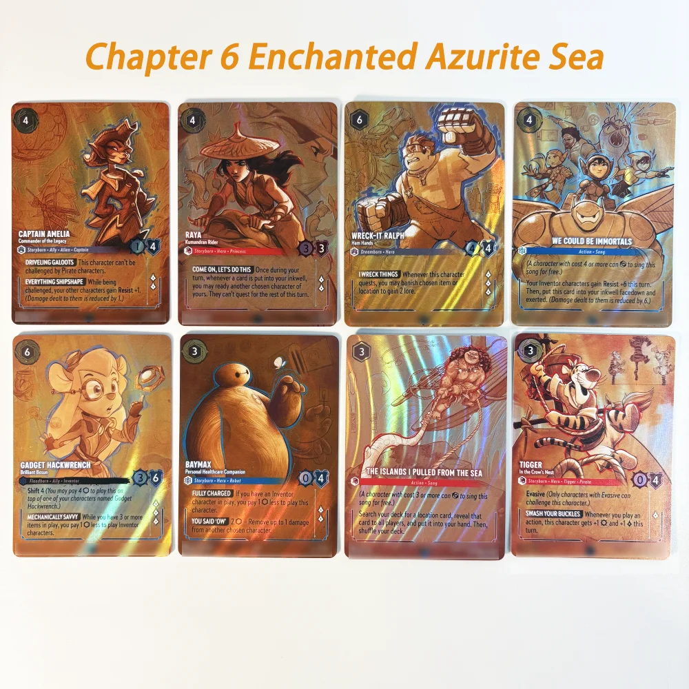 Lorcana Proxy Foil Cards Chapter 6 Enchanted Azurite Sea Whole Chapter YOU CAME BACK/BASIL/CHIP N DALE/TIANA/DALSY DUCK 204.EN.6
Lorcana Proxy Foil Cards Chapter 6 Enchanted Azurite Sea Whole Chapter YOU CAME BACK/BASIL/CHIP N DALE/TIANA/DALSY DUCK 204.EN.6