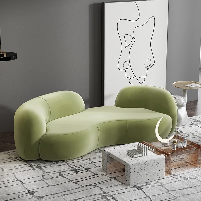 Furniture Fabric Sofa Modern Beauty Store Clothing Store Lamb Fleece Sofa Minimalist Light Luxury Three-person Sofa
Furniture Fabric Sofa Modern Beauty Store Clothing Store Lamb Fleece Sofa Minimalist Light Luxury Three-person Sofa