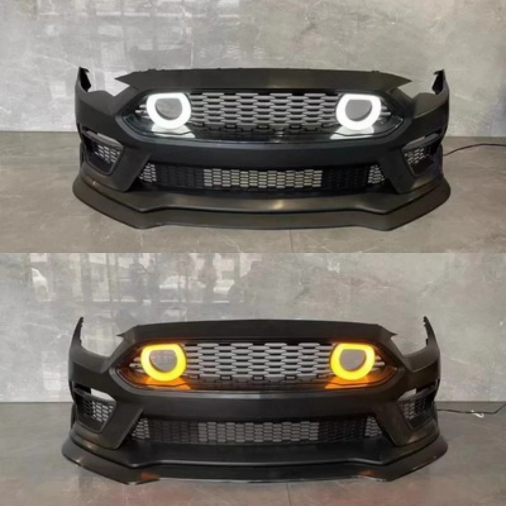 Новый стиль, передний бампер в сборе с фотоэлементами для Ford Mustang 2015-2023, конвертировать GT500, комплект кузова, автомобильные аксессуары
Новый стиль, передний бампер в сборе с фотоэлементами для Ford Mustang 2015-2023, конвертировать GT500, комплект кузова, автомобильные аксессуары