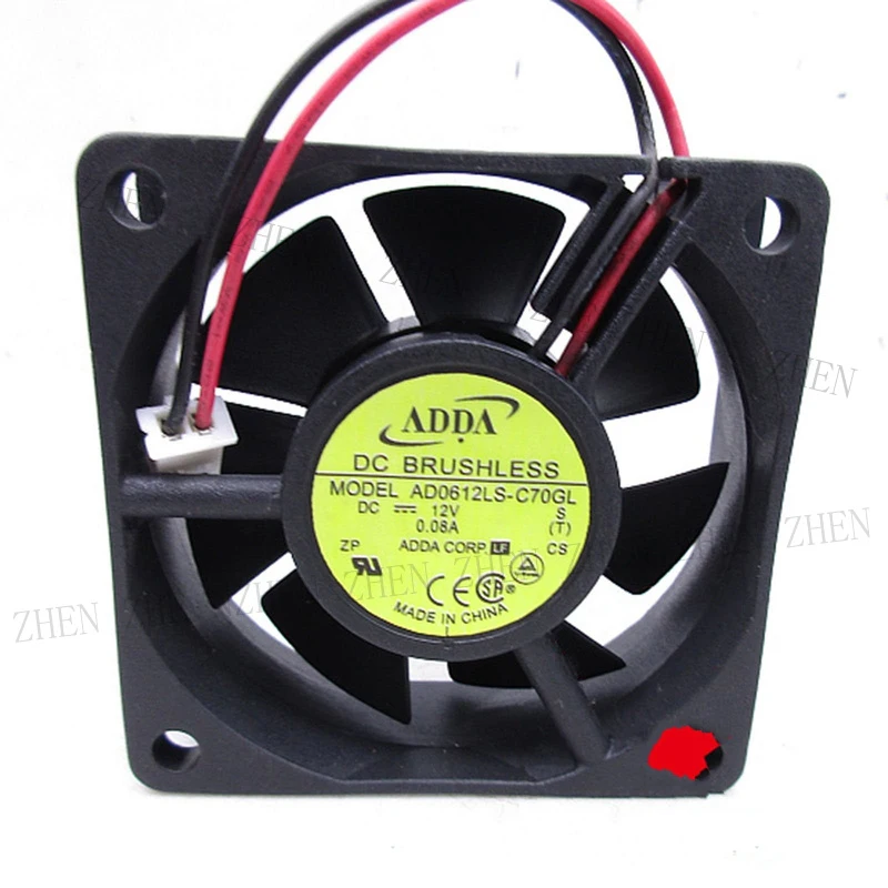 S New for ADDA AD0612LS-C70GL 12V 0.08A 2-wire cooling fan#QW
S New for ADDA AD0612LS-C70GL 12V 0.08A 2-wire cooling fan#QW