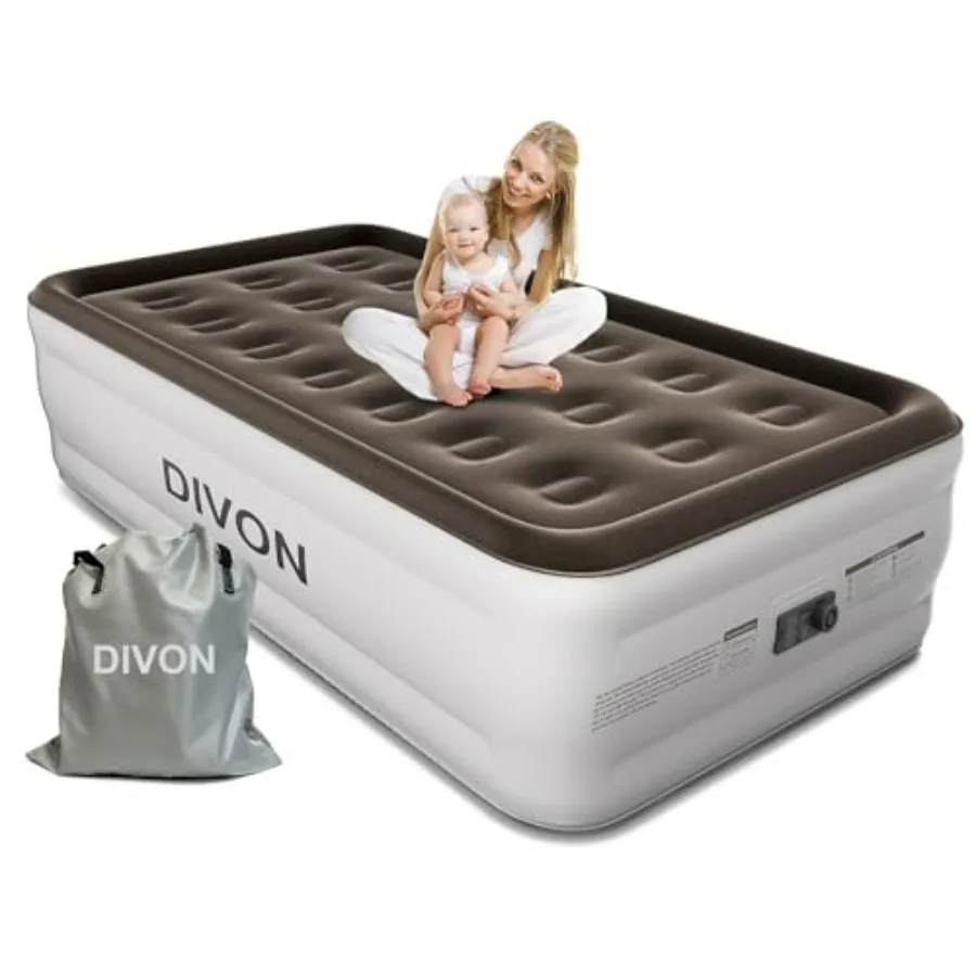 Twin Air Mattress for Guest, Camping, Travel Floor Use; PVC Material; Brown; Built-in Pump, 2-Min Self-Inflating, 18'' Raised,
Twin Air Mattress for Guest, Camping, Travel Floor Use; PVC Material; Brown; Built-in Pump, 2-Min Self-Inflating, 18'' Raised,
