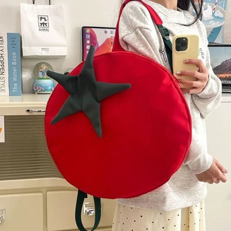 Unisex Backpack Tomato Shaped Fashion Sweet Street Style Korean Furry High-Capacity Backpack
Unisex Backpack Tomato Shaped Fashion Sweet Street Style Korean Furry High-Capacity Backpack
