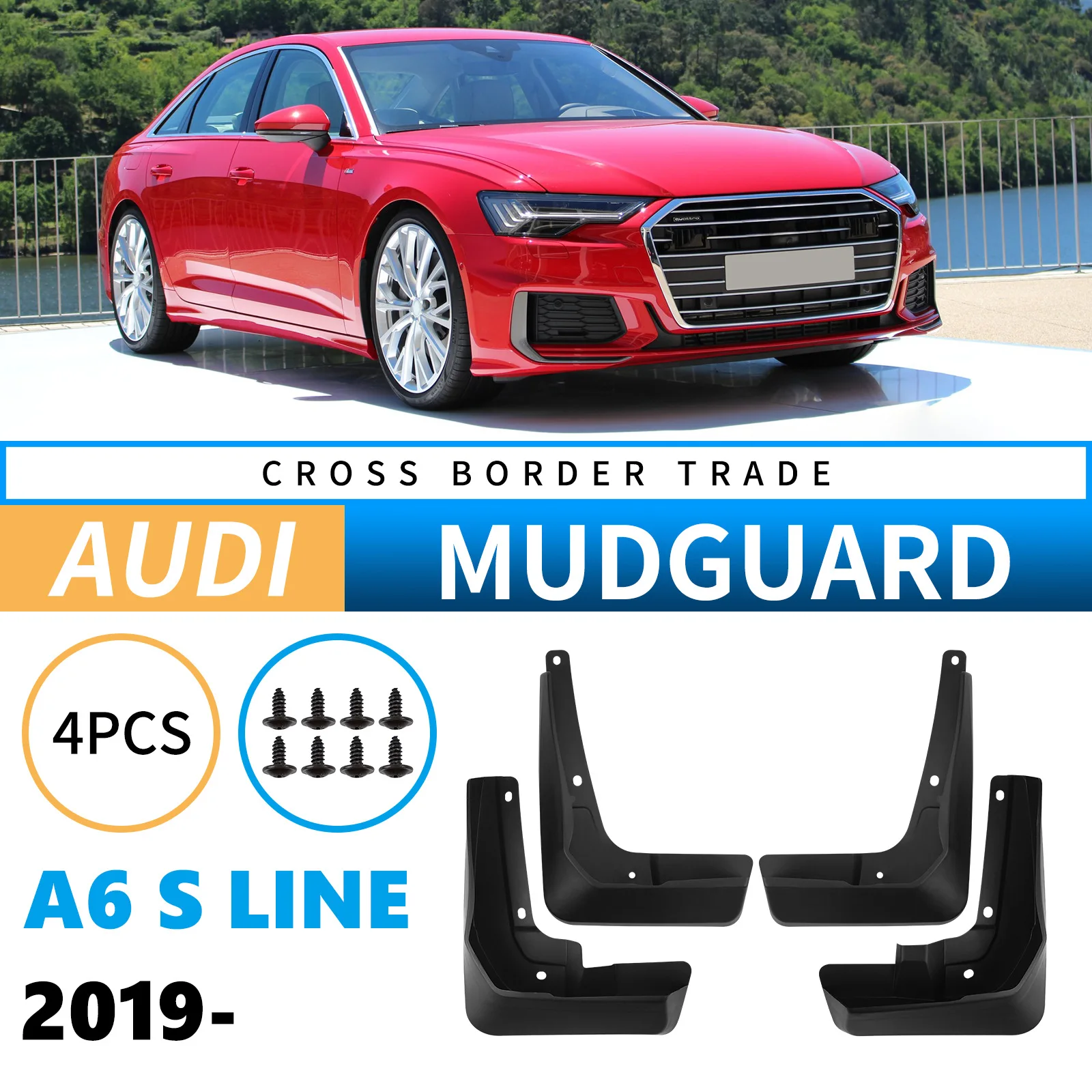 Car Auto Wheel Mud Flaps Splash Guards Fender for Audi A6 S Line 2019-2025 Sport Edition Premium Grade Exterior Protector Parts
Car Auto Wheel Mud Flaps Splash Guards Fender for Audi A6 S Line 2019-2025 Sport Edition Premium Grade Exterior Protector Parts