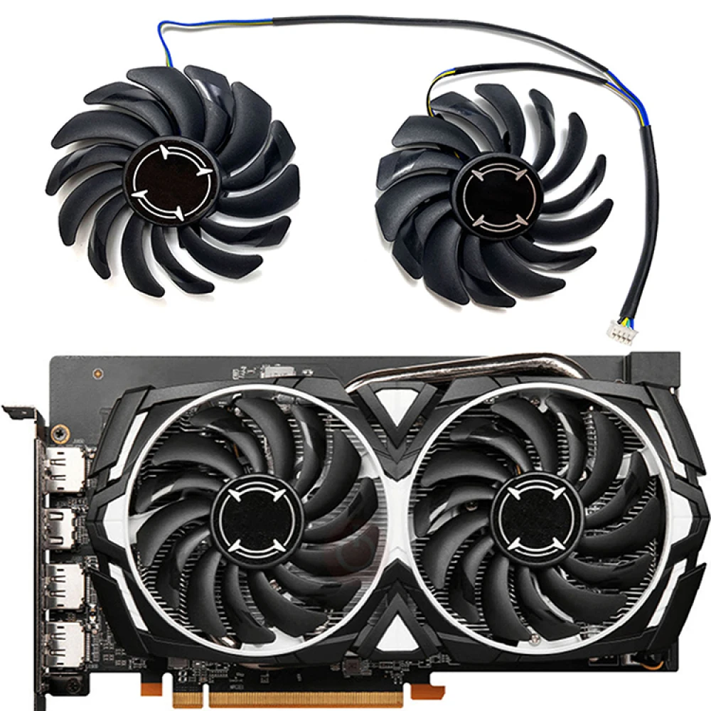 2 Pcs Graphics Card Cooling Fan for MSI RX6600 8GB ARMOR V1 Graphics Card Repair Accessories Cooling Fan PLD09210S12HH
2 Pcs Graphics Card Cooling Fan for MSI RX6600 8GB ARMOR V1 Graphics Card Repair Accessories Cooling Fan PLD09210S12HH