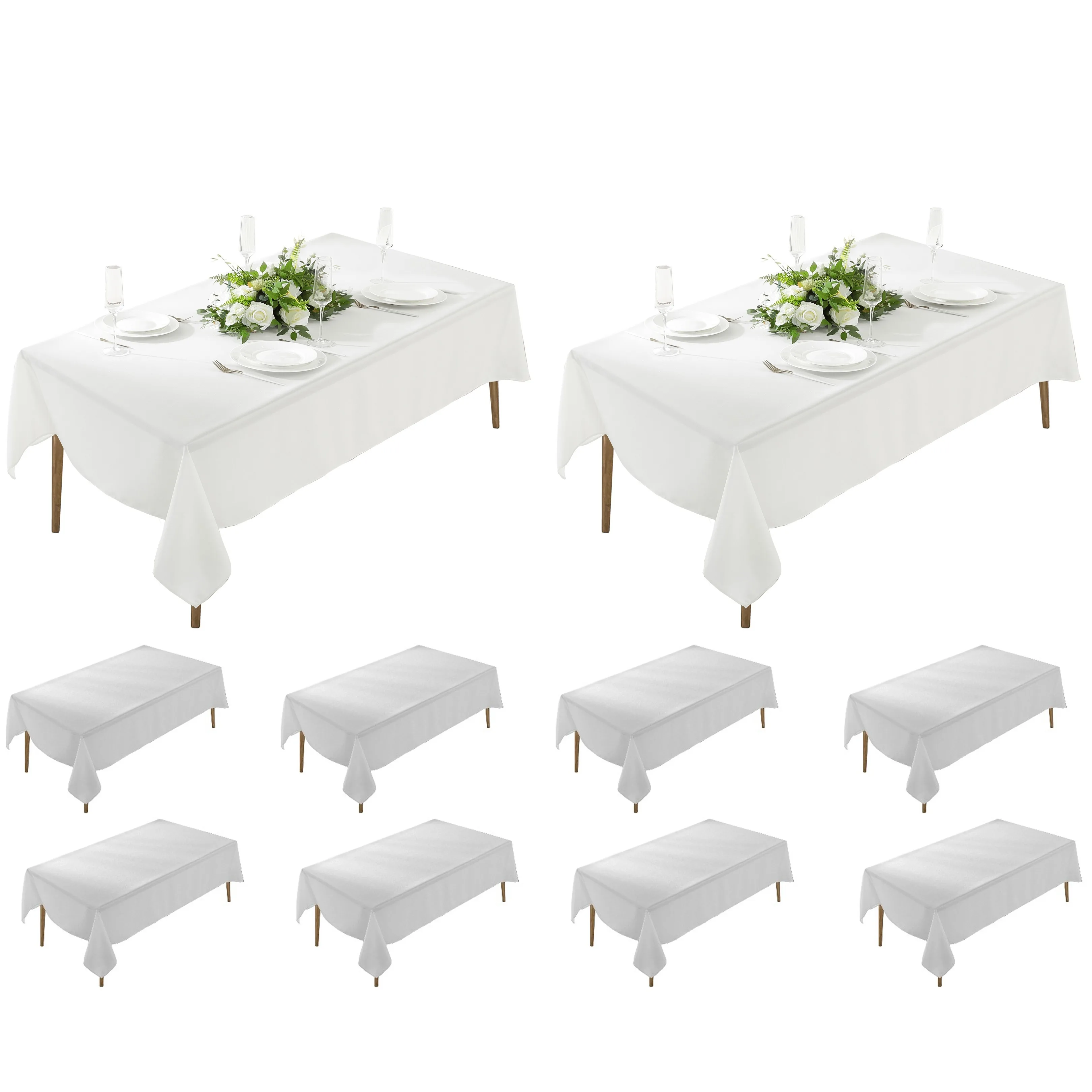 10 Pack Rectangle Tablecloth, Rectangle Premium Tablecloth, Polyester Fabric Washable Tablecloth for Home, Party, Wedding or Res
10 Pack Rectangle Tablecloth, Rectangle Premium Tablecloth, Polyester Fabric Washable Tablecloth for Home, Party, Wedding or Res