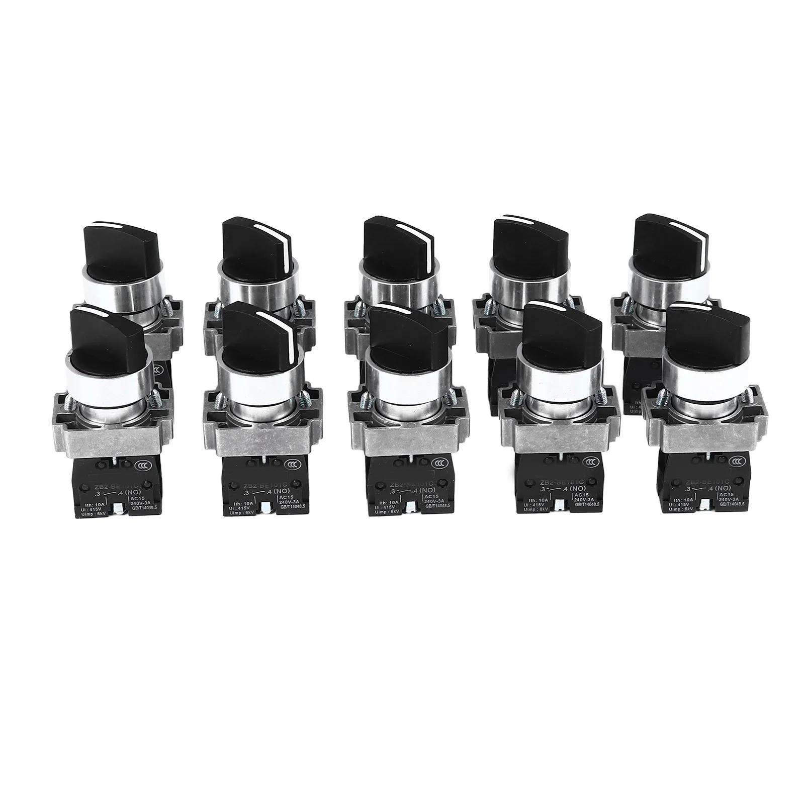 10Pcs XB2 Rotary Switch 3 Position Self Locking Knob Switch for Power Tools Vehicles Lamps AC240V
10Pcs XB2 Rotary Switch 3 Position Self Locking Knob Switch for Power Tools Vehicles Lamps AC240V