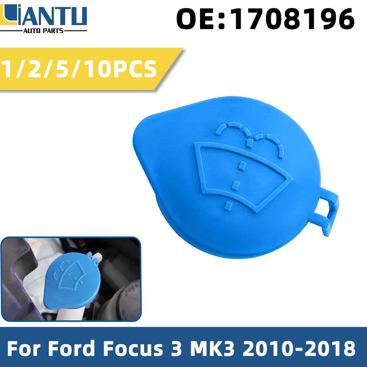 1/2/5/10PCS Car Wiper Water Reservoir Cover OE 1708196 Perfect Replacement for Ford Focus 3 2010-2018 2017 2016 2015 2014 2013
1/2/5/10PCS Car Wiper Water Reservoir Cover OE 1708196 Perfect Replacement for Ford Focus 3 2010-2018 2017 2016 2015 2014 2013