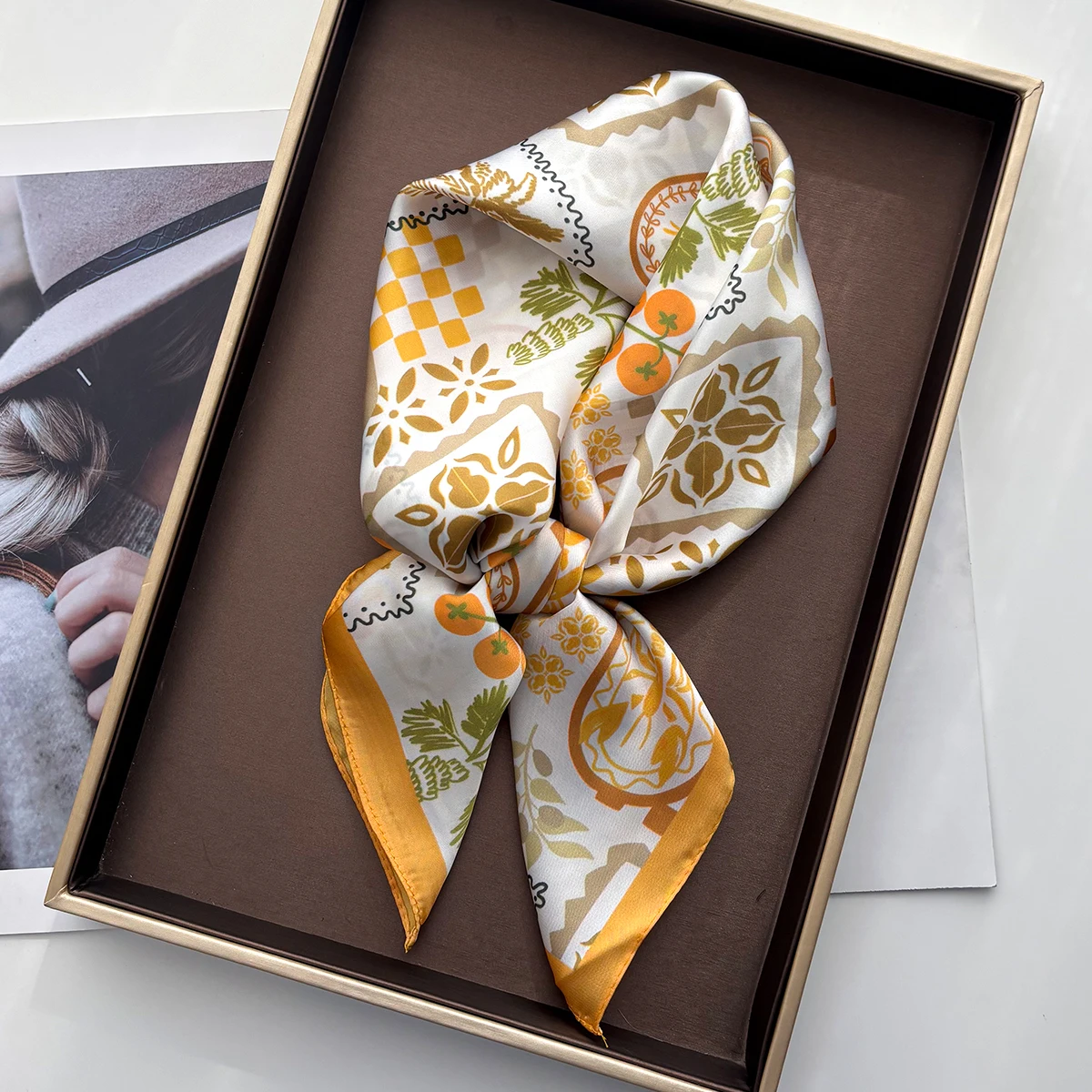 70*70 см модный квадратный шарф с принтом для женщин, элегантный женский хиджаб, шейный платок, шаль, роскошные мягкие шелковые шарфы с имитацией пятен
70*70 см модный квадратный шарф с принтом для женщин, элегантный женский хиджаб, шейный платок, шаль, роскошные мягкие шелковые шарфы с имитацией пятен