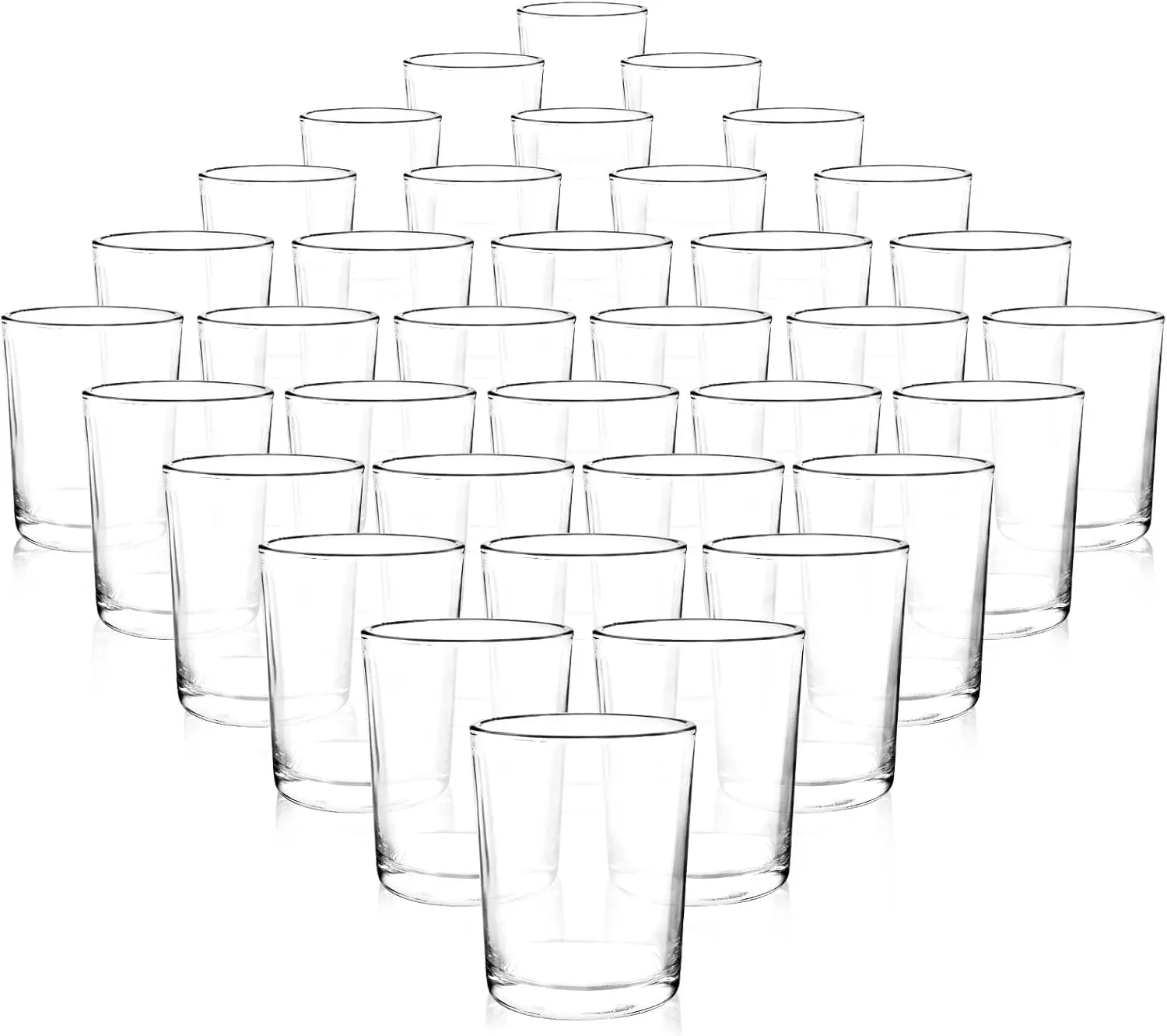 36 Clear Tealight Candle Holders, Glass Votive Bulk for Wedding Centerpieces Party Decor
36 Clear Tealight Candle Holders, Glass Votive Bulk for Wedding Centerpieces Party Decor