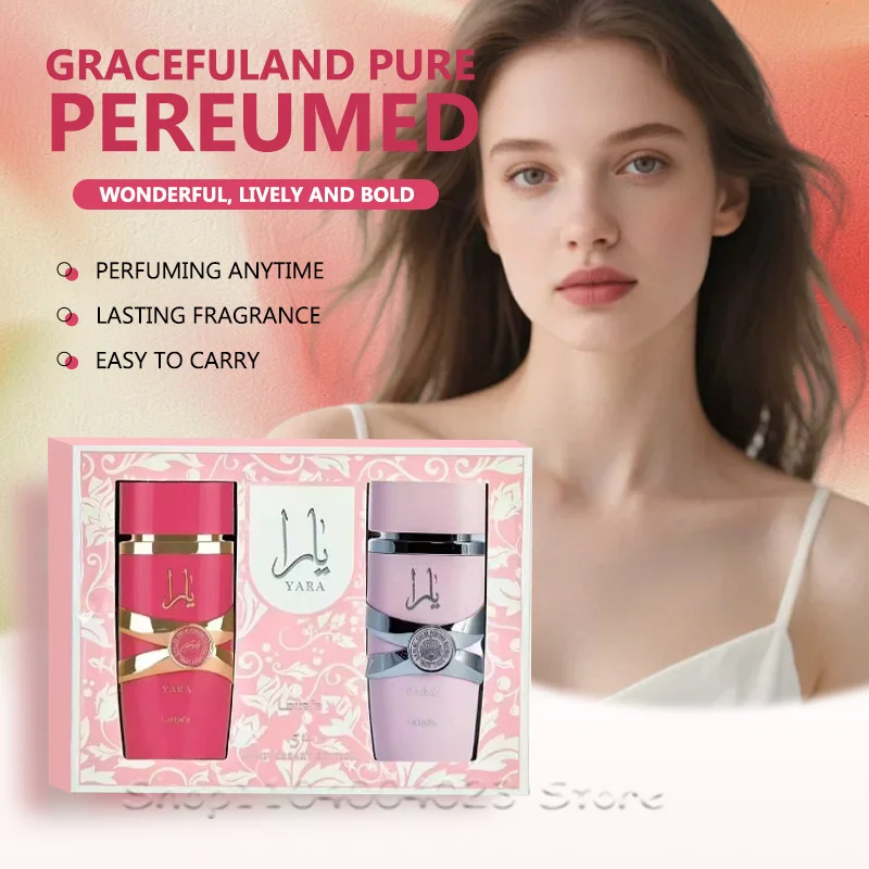 Lattafa Yara & Candy Perfume Set for Women Eau de Parfum Original Arab Perfumes High Quality Long Lasting Fragrance Spray Gift
Lattafa Yara & Candy Perfume Set for Women Eau de Parfum Original Arab Perfumes High Quality Long Lasting Fragrance Spray Gift