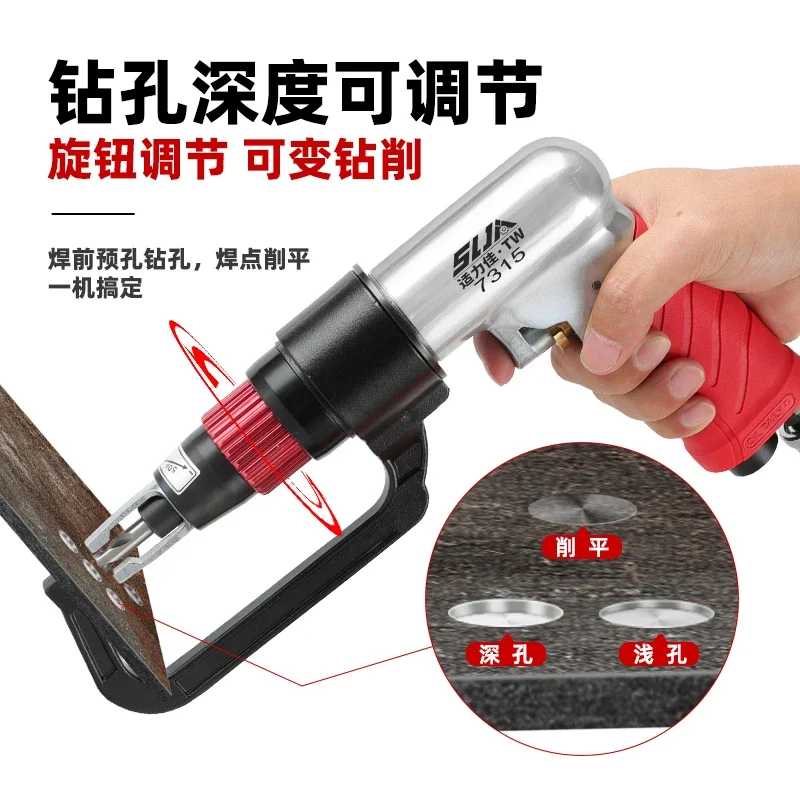 Pneumatic Spot Welding Drill Solder Joint Removal Drill Sheet Metal Cutting Drill Automobile Taiwan Solder Joint Removal Machine
Pneumatic Spot Welding Drill Solder Joint Removal Drill Sheet Metal Cutting Drill Automobile Taiwan Solder Joint Removal Machine