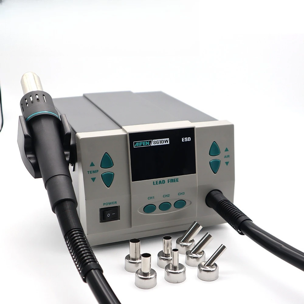 Hot air gun straight air screw cyclone dismantling and welding table maintenance main board repair mobile phone
Hot air gun straight air screw cyclone dismantling and welding table maintenance main board repair mobile phone