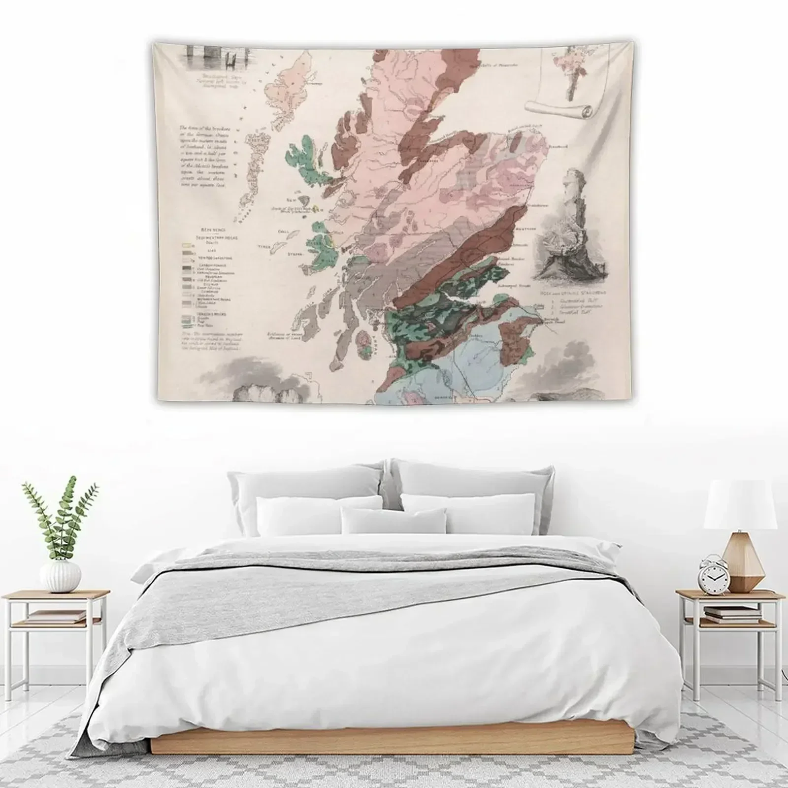 Vintage Geological Map of Scotland (1850) Tapestry Room Ornaments Wall Art Decoration Home Wall Decoration Tapestry
Vintage Geological Map of Scotland (1850) Tapestry Room Ornaments Wall Art Decoration Home Wall Decoration Tapestry