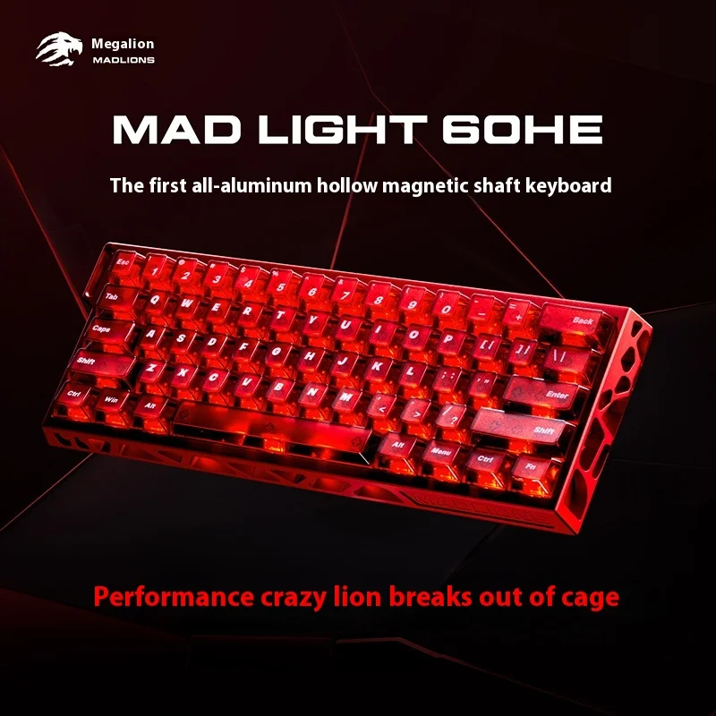 Новая клавиатура MADLIONS MAD Light 60 HE с полым магнитным валом для офисной клавиатуры для игр и киберспорта — цельноалюминиевая клавиатура
Новая клавиатура MADLIONS MAD Light 60 HE с полым магнитным валом для офисной клавиатуры для игр и киберспорта — цельноалюминиевая клавиатура