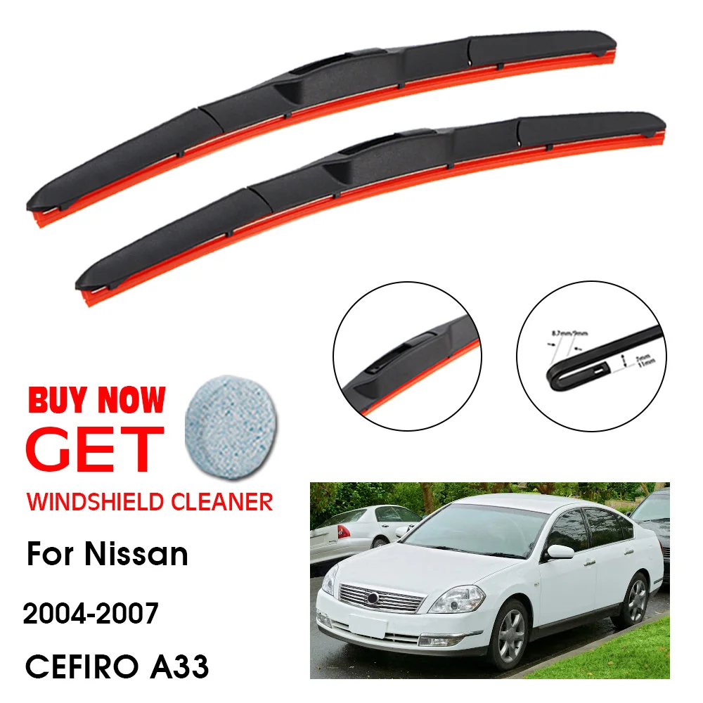Car Wiper For Nissan CEFIRO A33 26"+16" 2004-2007 Front Window Washer Windscreen Windshield Silica Gel Wipers Blades Accessories
Car Wiper For Nissan CEFIRO A33 26"+16" 2004-2007 Front Window Washer Windscreen Windshield Silica Gel Wipers Blades Accessories