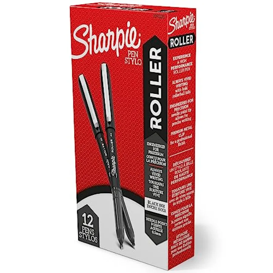 Rollerball Pens, Needle Point Tip 0.5mm,Black Ink, 12 Count - Writing, Journaling, Note-Taking, Office Supplies
Rollerball Pens, Needle Point Tip 0.5mm,Black Ink, 12 Count - Writing, Journaling, Note-Taking, Office Supplies
