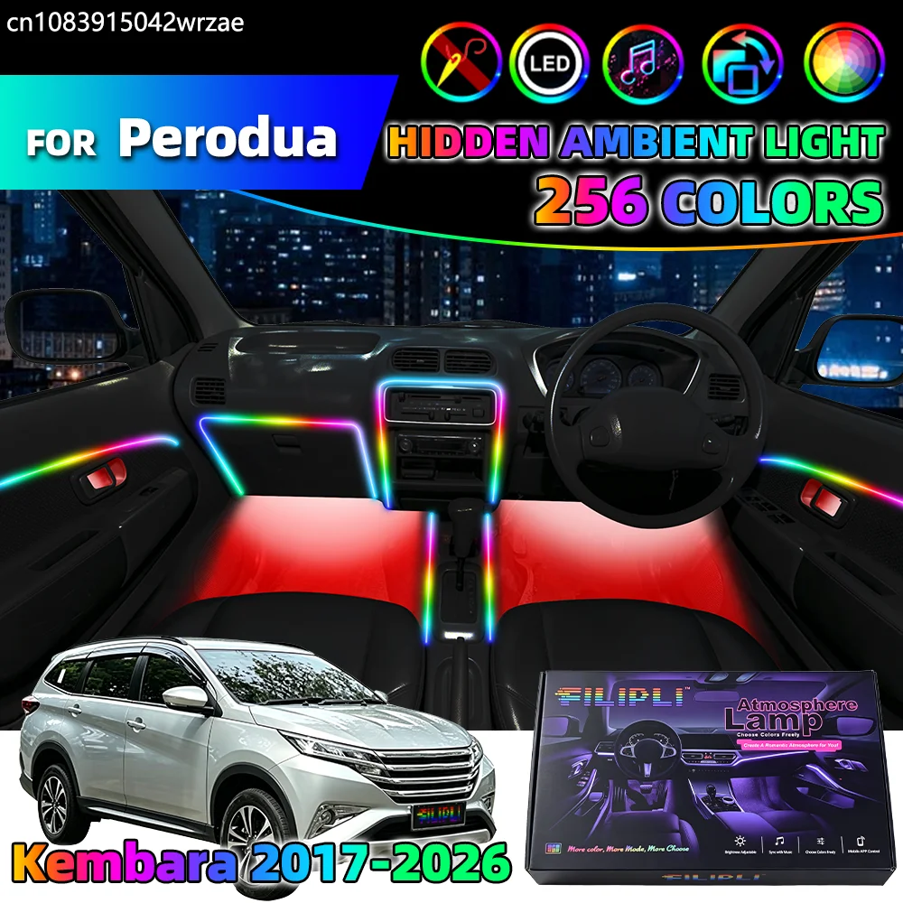 10 in 1 For Perodua Kembara 2017-2026 Years Car Interior Ambient Lights Strips Breathing Lighting Kit App Control Auto LED strip
10 in 1 For Perodua Kembara 2017-2026 Years Car Interior Ambient Lights Strips Breathing Lighting Kit App Control Auto LED strip