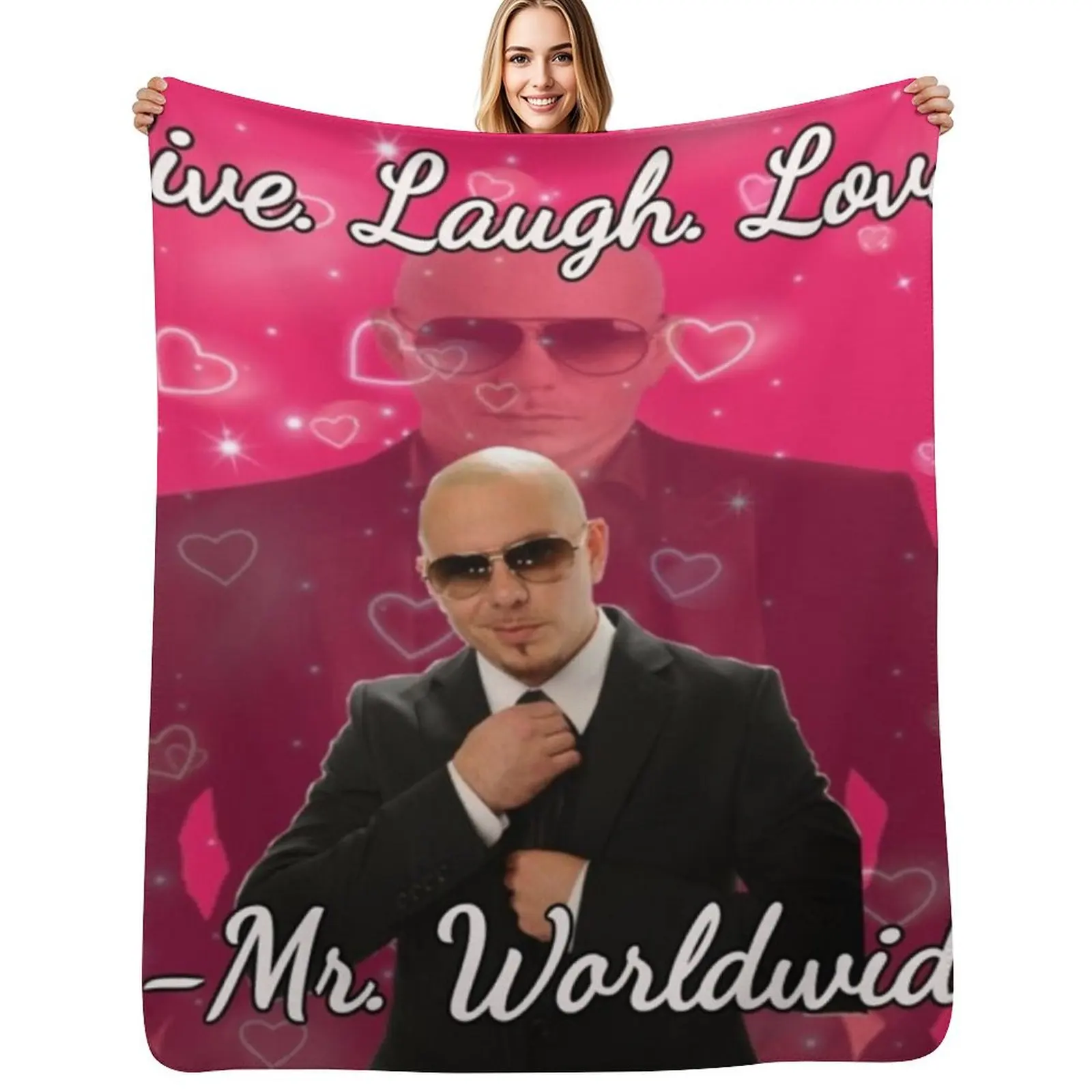 mr worldwide live. laugh. love. Throw Blanket Warm Napping Blanket for Office Couch Bed
mr worldwide live. laugh. love. Throw Blanket Warm Napping Blanket for Office Couch Bed