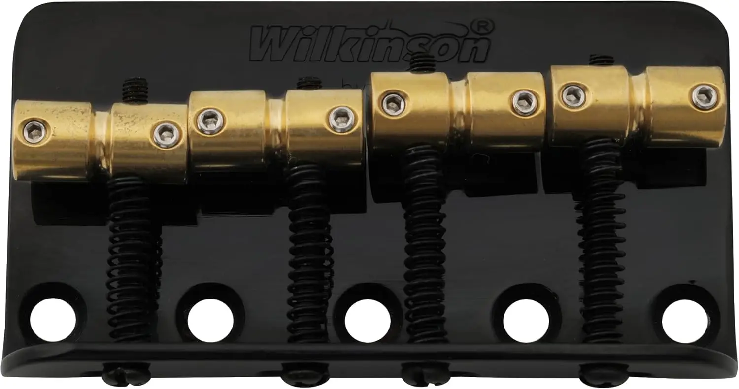 Самый продаваемый басовый бридж Wilkinson WBBC Vintage с 4 струнами и латунными седлами для бас-гитар Fd Jazz Precision Bass, черный
Самый продаваемый басовый бридж Wilkinson WBBC Vintage с 4 струнами и латунными седлами для бас-гитар Fd Jazz Precision Bass, черный