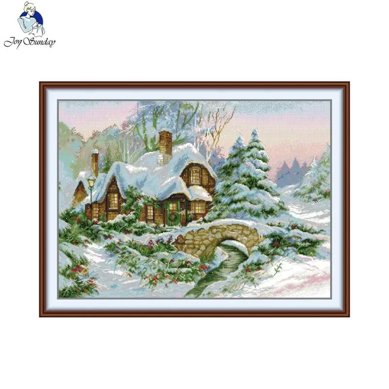 Набор для вышивки крестом Joy Sunday, зимний пейзаж, HD узор, Аида 16/14/11CT, счетная печатная канва, набор для вышивания «сделай сам», домашний декор, новинка
Набор для вышивки крестом Joy Sunday, зимний пейзаж, HD узор, Аида 16/14/11CT, счетная печатная канва, набор для вышивания «сделай сам», домашний декор, новинка