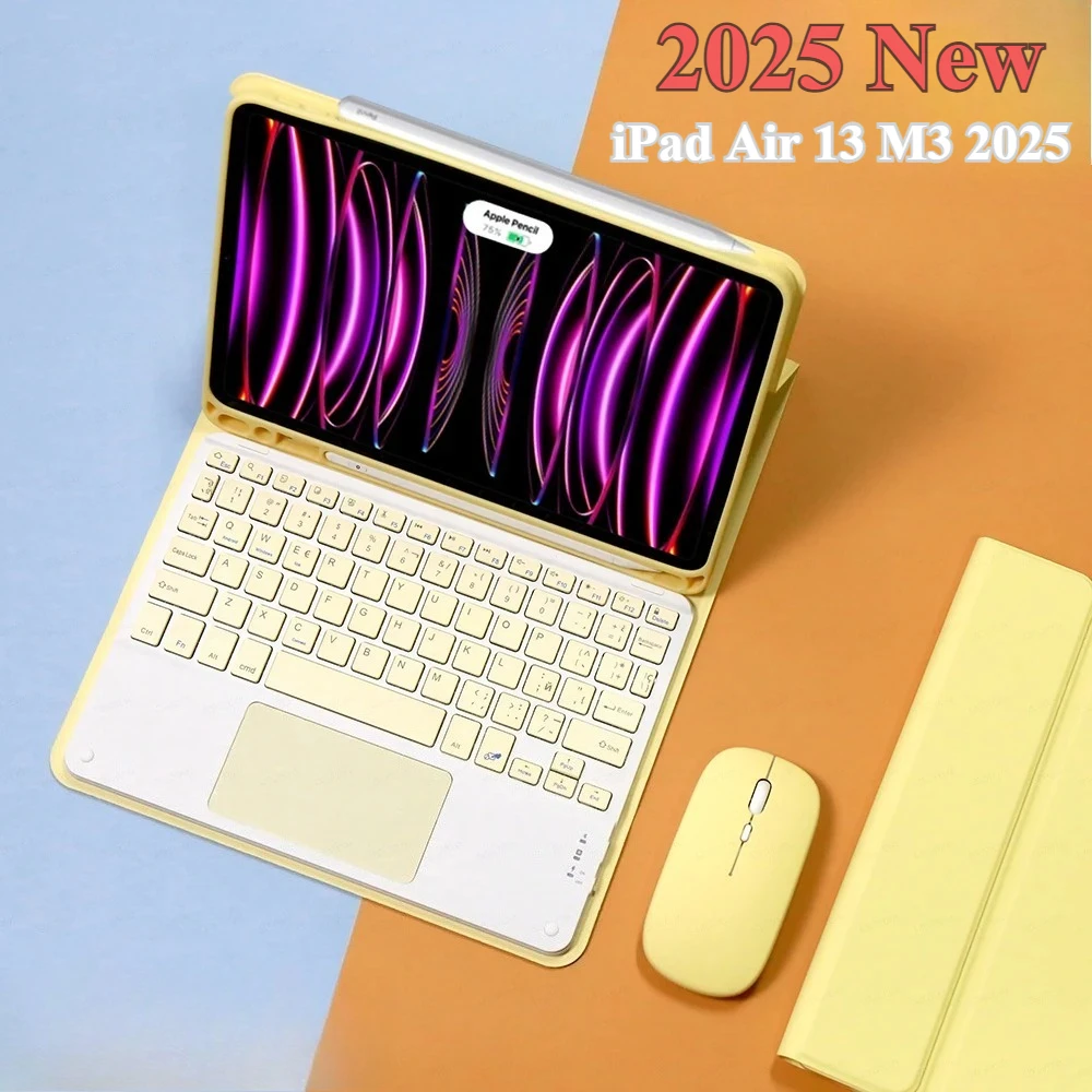 2025/2024 Новый чехол Magic Keyboard для Air 11 13 дюймов M3 M2 Air7/6/5/4 Pro 11 13 12,9 M4 A16 11/10-го поколения с клавиатурой для планшета Funda
2025/2024 Новый чехол Magic Keyboard для Air 11 13 дюймов M3 M2 Air7/6/5/4 Pro 11 13 12,9 M4 A16 11/10-го поколения с клавиатурой для планшета Funda