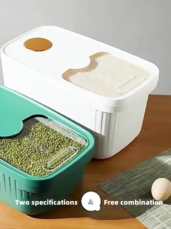 Large Capacity Insect Proof Household Rice Bucket Moisture Proof Sealed Food Storage Container for Kitchen Grain Storage Tank
Large Capacity Insect Proof Household Rice Bucket Moisture Proof Sealed Food Storage Container for Kitchen Grain Storage Tank