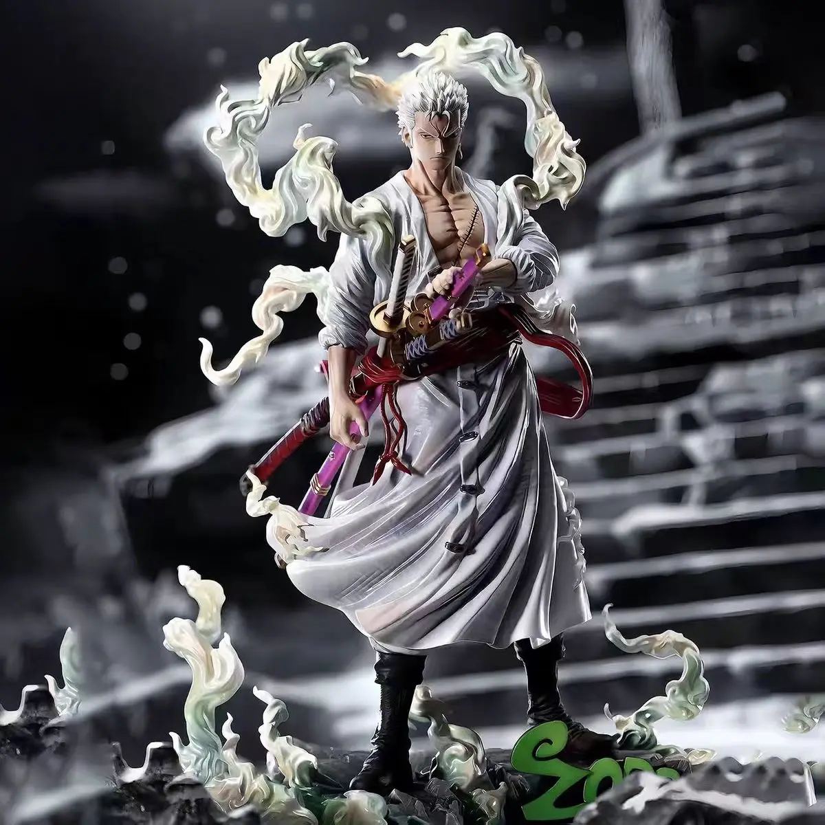 One Piece Roronoa Nika Zoro Figura de Anime de estatua Combat stance Draw a sword 11.81in/30cm Can be move PVC Mode Toys Gifts
One Piece Roronoa Nika Zoro Figura de Anime de estatua Combat stance Draw a sword 11.81in/30cm Can be move PVC Mode Toys Gifts