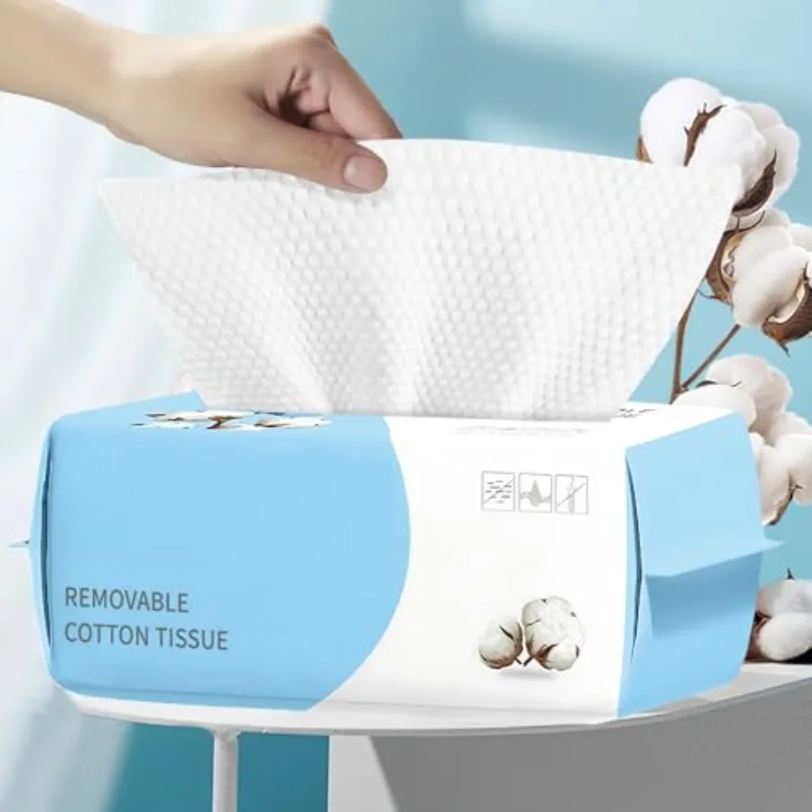 Disposable Face Towel, Biodegradable Cotton Facial Dry Wipes, Super Soft and Thick Face Cloth, Lint-Free Face Towelettes for Se
Disposable Face Towel, Biodegradable Cotton Facial Dry Wipes, Super Soft and Thick Face Cloth, Lint-Free Face Towelettes for Se
