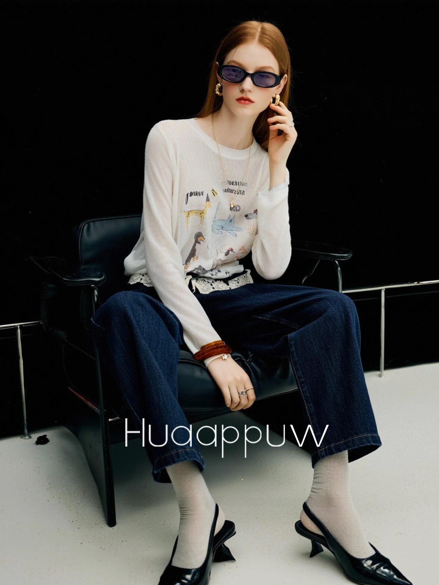 Huaappuw Women's White Printed Breathable Thin Long Sleeve T-Shirt Summer 2026 New Style Sun Protection Versatile Top
Huaappuw Women's White Printed Breathable Thin Long Sleeve T-Shirt Summer 2026 New Style Sun Protection Versatile Top