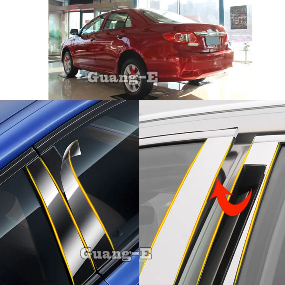 Car TPU/Glossy Mirror Pillar Post Cover For Toyota Corolla Altis 2007 2008 2009 2010 2011-2013 Door Trim Window Sticker 6pcs
Car TPU/Glossy Mirror Pillar Post Cover For Toyota Corolla Altis 2007 2008 2009 2010 2011-2013 Door Trim Window Sticker 6pcs