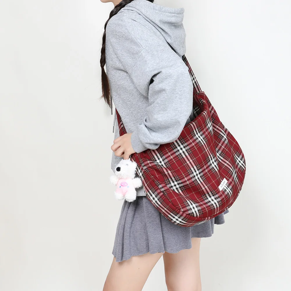 2025 Plaid Canvas Tote Bag Women's Casual Student Large Capacity Messenger Shoulder
2025 Plaid Canvas Tote Bag Women's Casual Student Large Capacity Messenger Shoulder