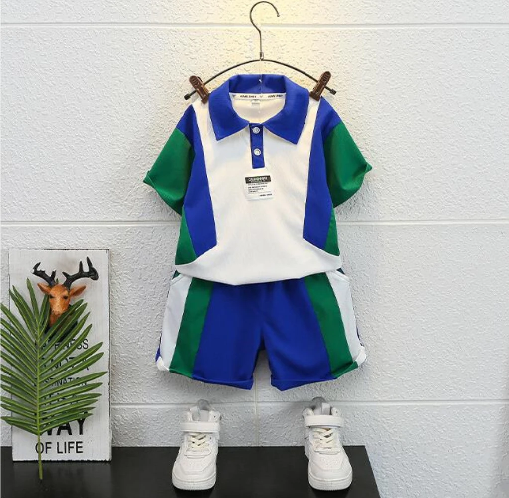 Summer New Kids Tracksuit Children Sports Set Boys Clothes Sets 2-10Years Teenage Polo Short Sleeve+Shorts 2Pcs Suits
Summer New Kids Tracksuit Children Sports Set Boys Clothes Sets 2-10Years Teenage Polo Short Sleeve+Shorts 2Pcs Suits