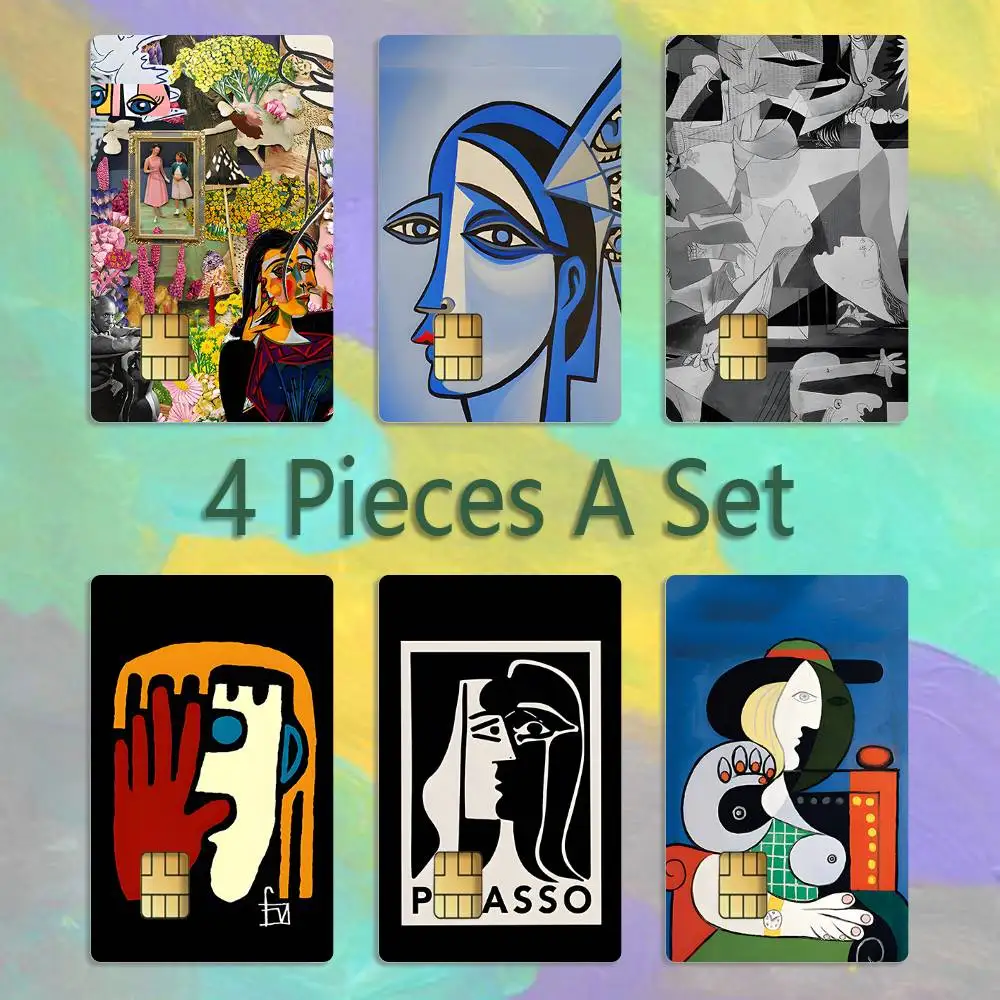 Picasso Abstract Art Painting Credit Card 4PCS Anti-scratch Waterproof Stickers for Bank Debit Decorative Protection
Picasso Abstract Art Painting Credit Card 4PCS Anti-scratch Waterproof Stickers for Bank Debit Decorative Protection