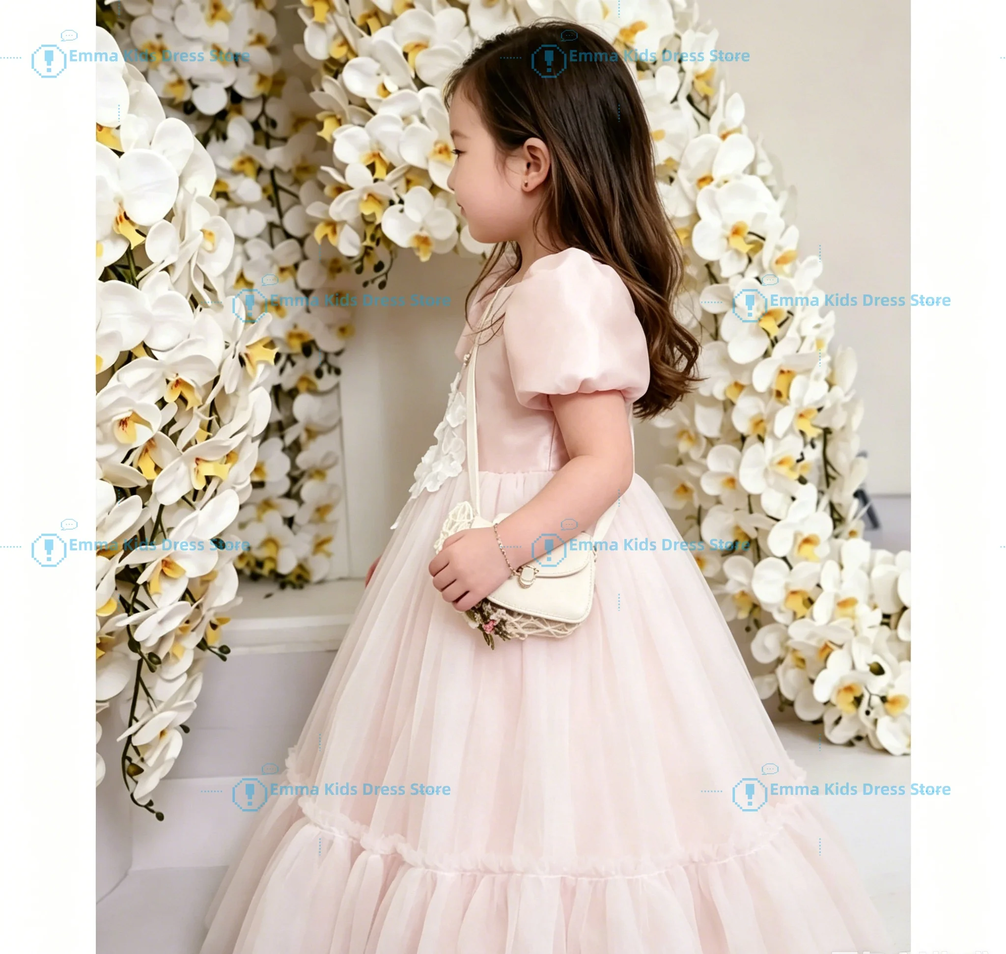White Simple Flower Girl Dresses for A-Line Wedding PearlsCustomized Puff Sleeves Wedding Event Party Birthday Gorgeous Gowns
White Simple Flower Girl Dresses for A-Line Wedding PearlsCustomized Puff Sleeves Wedding Event Party Birthday Gorgeous Gowns