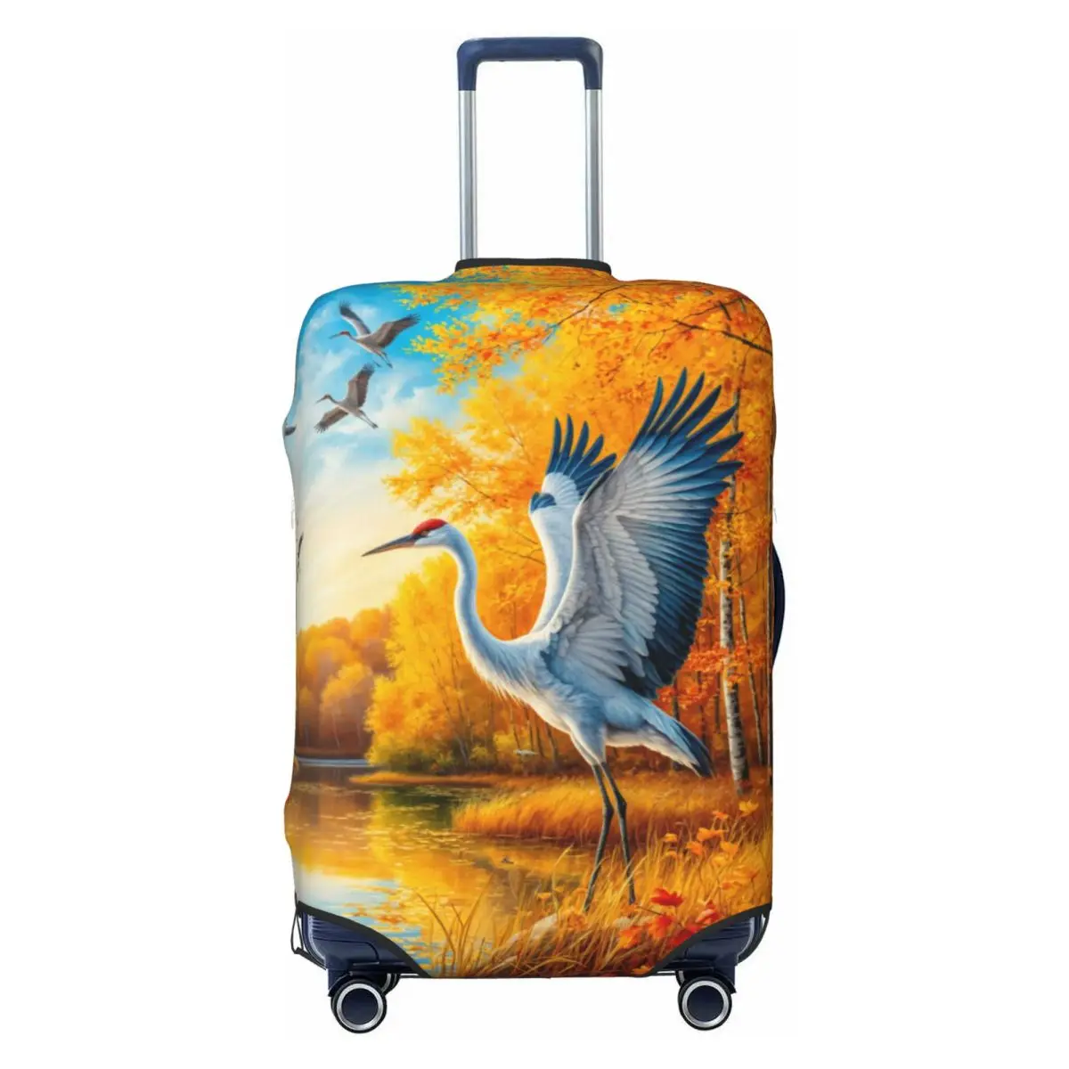 Autumn Birch Crane Golden Fall Lake Landscape Suitcase Cover Washable Luggage Covers Protector for 18-32 inch
Autumn Birch Crane Golden Fall Lake Landscape Suitcase Cover Washable Luggage Covers Protector for 18-32 inch