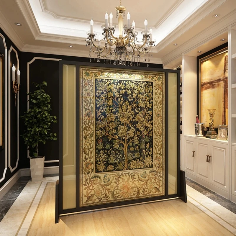 Modern minimalist American European style, solid wood blocking mobile screen
Modern minimalist American European style, solid wood blocking mobile screen