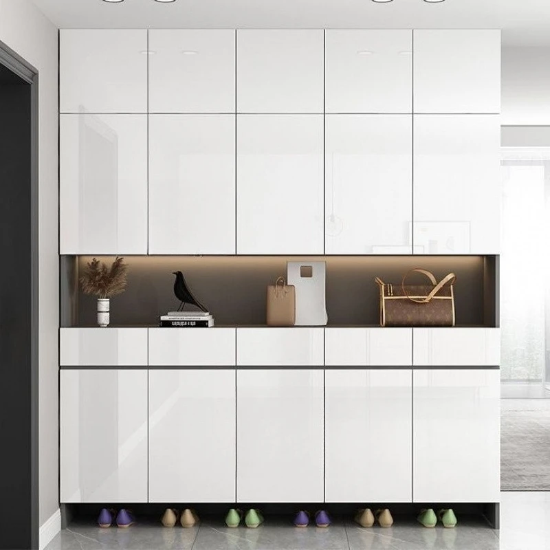 Entrance cabinet, modern and simple for home use, integrated with heightened door shoe cabinet
Entrance cabinet, modern and simple for home use, integrated with heightened door shoe cabinet