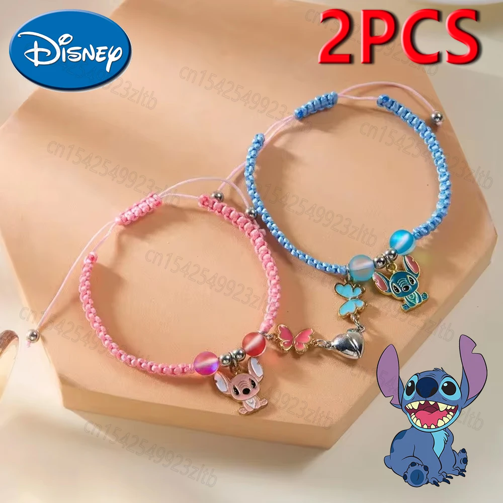 Новый модный браслет Disney, мультяшный персонаж, Стич, креативная любовь, магнитный вязаный браслет для пары, Женские Ювелирные изделия, аксессуары
Новый модный браслет Disney, мультяшный персонаж, Стич, креативная любовь, магнитный вязаный браслет для пары, Женские Ювелирные изделия, аксессуары