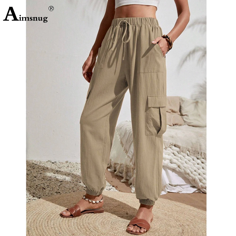 2024 Creative Pockets Decoration Bloomers Female High Waist Casual Drawstring Trouser Women Fashion Cargo Pants For All Season
2024 Creative Pockets Decoration Bloomers Female High Waist Casual Drawstring Trouser Women Fashion Cargo Pants For All Season