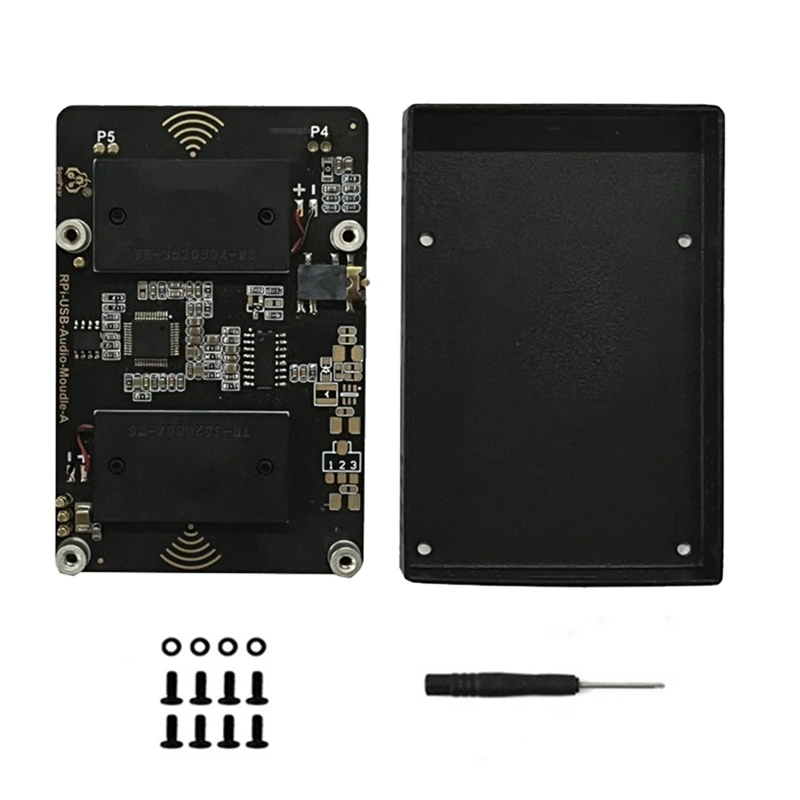 USB Audio Sound Card Module HAT With Case For Raspberry Pi 5 With Earphone Jack Buzzer Speaker For Rpi 5
USB Audio Sound Card Module HAT With Case For Raspberry Pi 5 With Earphone Jack Buzzer Speaker For Rpi 5