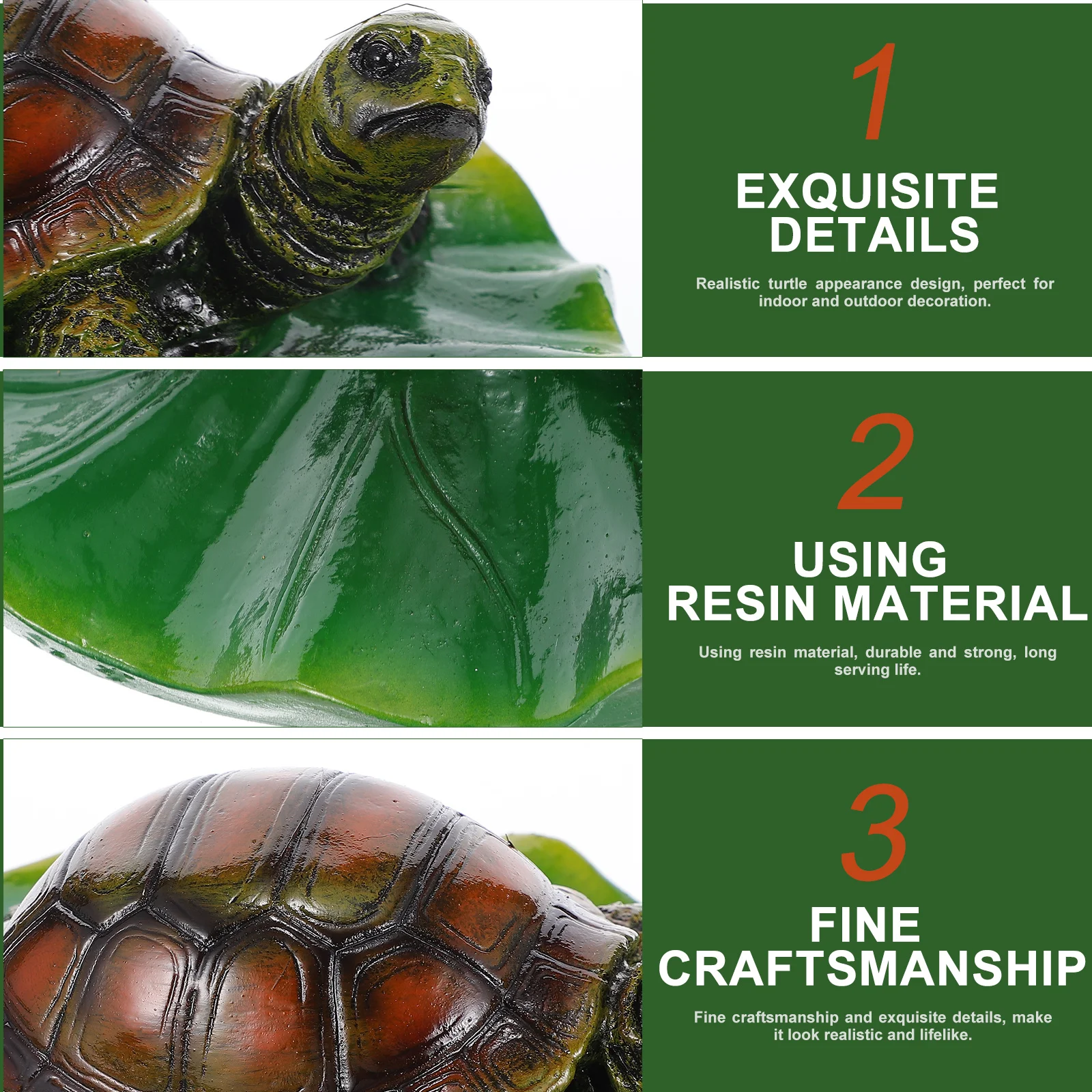 1pc Floating Turtle Ornament Resin Lightweight Simulation Turtle For Pond Fish Tank Decor Outdoor Garden Fountain
1pc Floating Turtle Ornament Resin Lightweight Simulation Turtle For Pond Fish Tank Decor Outdoor Garden Fountain