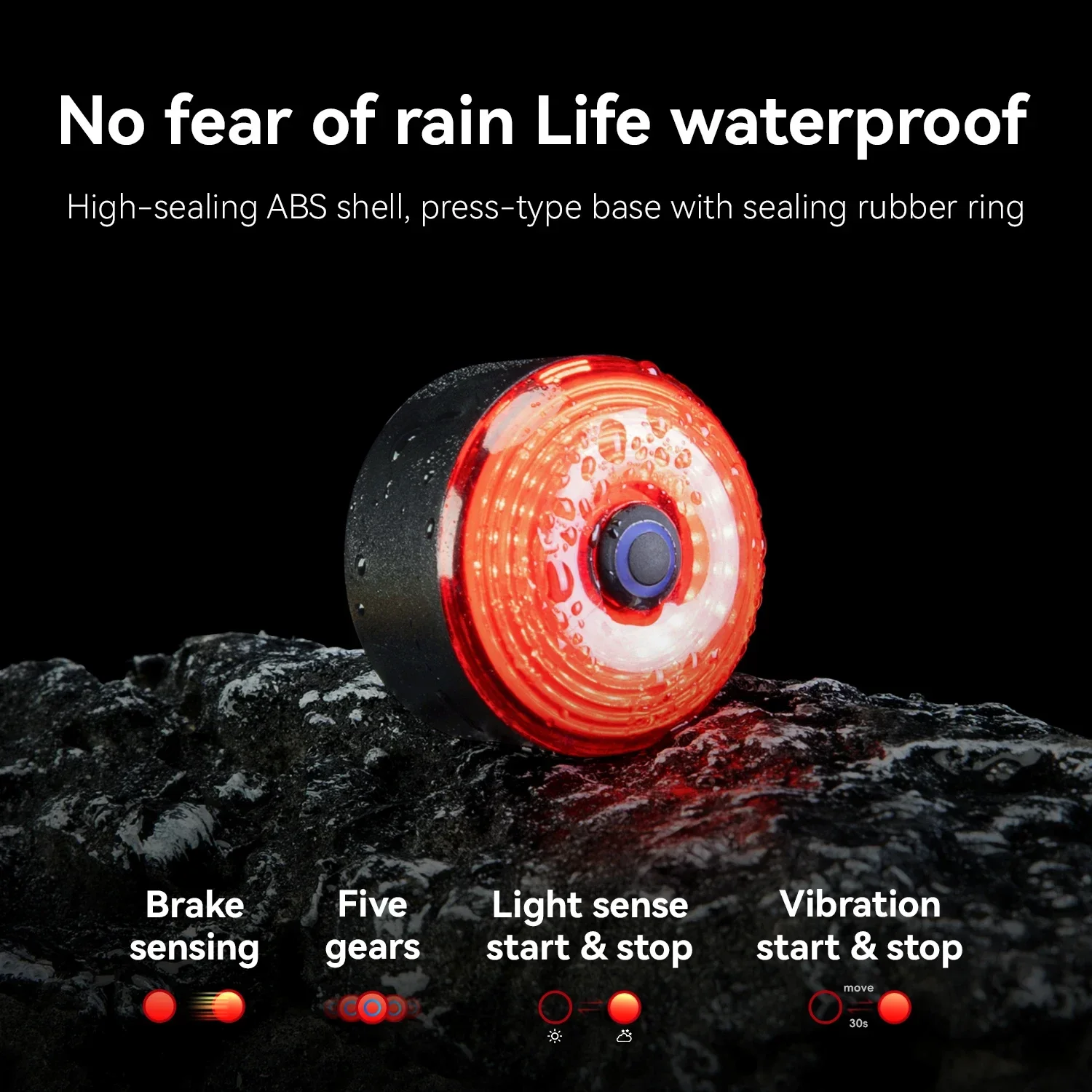 ROCKBROS With Light Saddle Bag 5-mode Brake Sensing Intelligent Taillight 0.45L EVA Hard Case Rainproof Bicycle Bag
ROCKBROS With Light Saddle Bag 5-mode Brake Sensing Intelligent Taillight 0.45L EVA Hard Case Rainproof Bicycle Bag