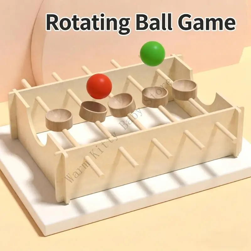 Kid Balance Trainting Games DIY Wooden Rotating Rolling Ball Handmade Fine Motor Skill Educational Toy Christmas Gift
Kid Balance Trainting Games DIY Wooden Rotating Rolling Ball Handmade Fine Motor Skill Educational Toy Christmas Gift
