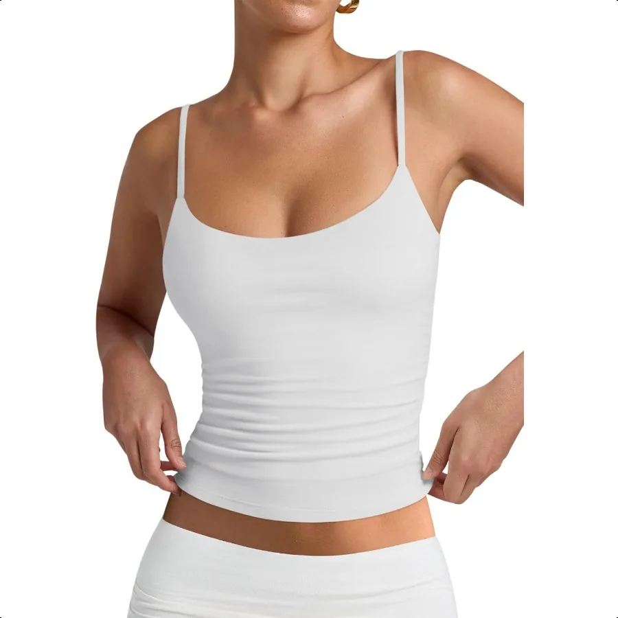 PINKMSTYLE Women's Basic Double Lined Scoop Neck Tank Tops Adjustable Cami Tank Summer Sleevel Tops
PINKMSTYLE Women's Basic Double Lined Scoop Neck Tank Tops Adjustable Cami Tank Summer Sleevel Tops