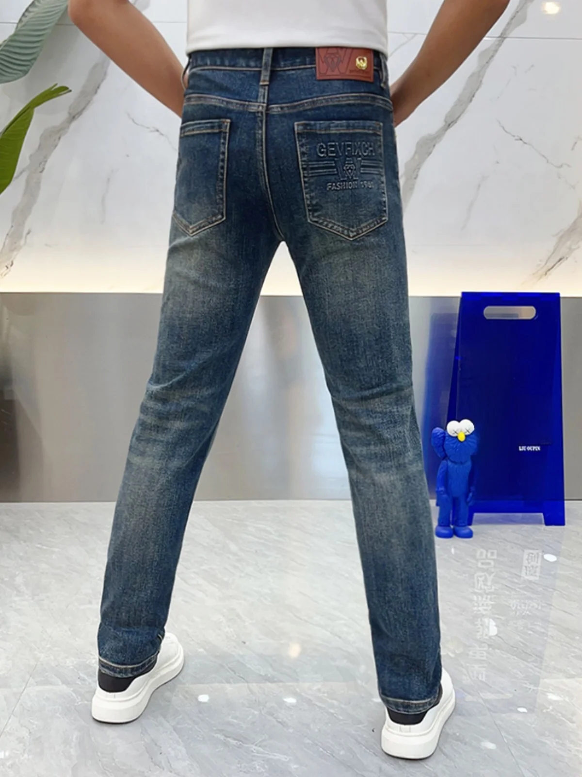 Slim Fit Men's Jeans Casual Waed Denim Pants Youth Trendy Faion Elastic Leisure Small Footed Trousers Autumn 2025
Slim Fit Men's Jeans Casual Waed Denim Pants Youth Trendy Faion Elastic Leisure Small Footed Trousers Autumn 2025