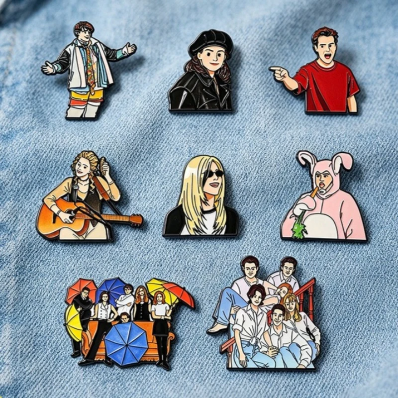 8Pcs Cartoon Anime Friends Characters Brooch Cute Enamel Pin Backpack Clothing Metal Badge Accessories Fashionable Jewelry Gift
8Pcs Cartoon Anime Friends Characters Brooch Cute Enamel Pin Backpack Clothing Metal Badge Accessories Fashionable Jewelry Gift
