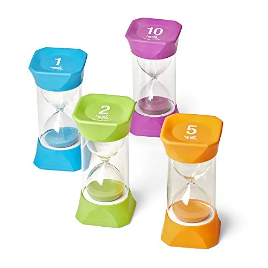 Jumbo 1, 2, 5, and 0 Sand Timer Set with Soft Rubber End Caps, Hourglass Timer, Visual Timer for Toddlers, Calm Down Corner, Ti
Jumbo 1, 2, 5, and 0 Sand Timer Set with Soft Rubber End Caps, Hourglass Timer, Visual Timer for Toddlers, Calm Down Corner, Ti