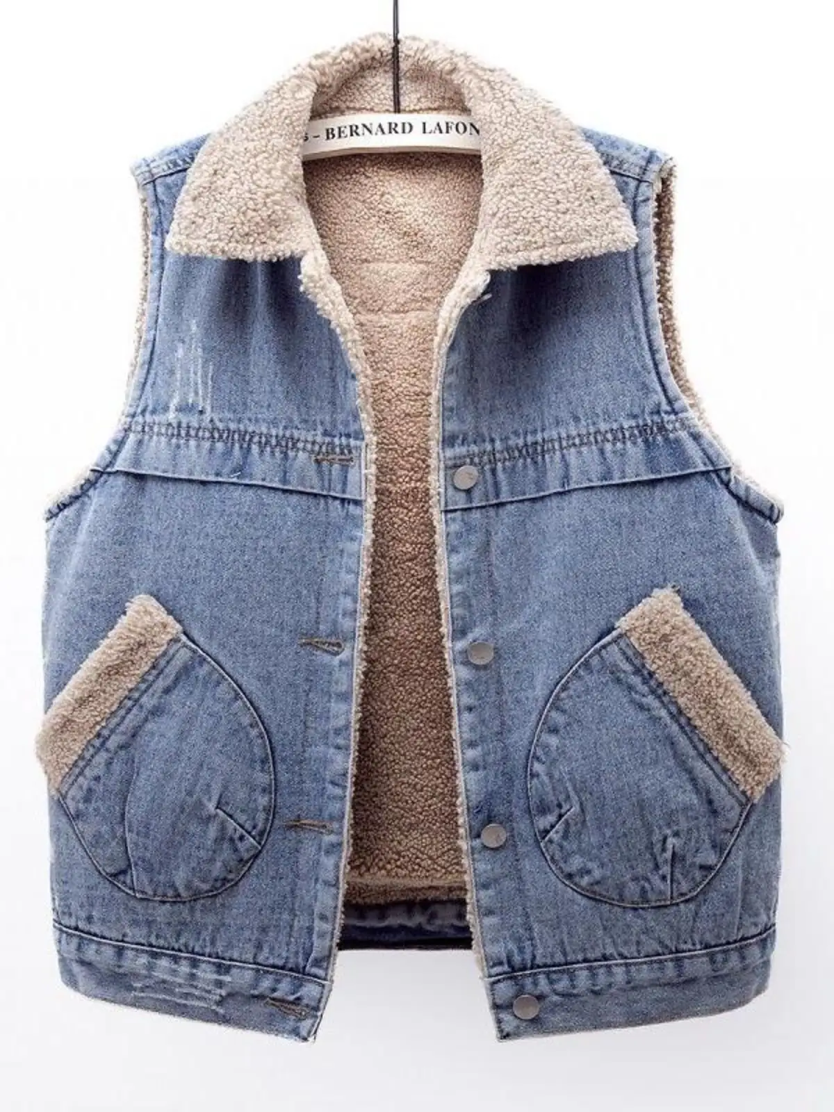 Winter New Style Women's Denim Cotton Jacket Korean Loose Thickened Fleece Sleeveless Vest Cotton Outerwear Fashionable
Winter New Style Women's Denim Cotton Jacket Korean Loose Thickened Fleece Sleeveless Vest Cotton Outerwear Fashionable